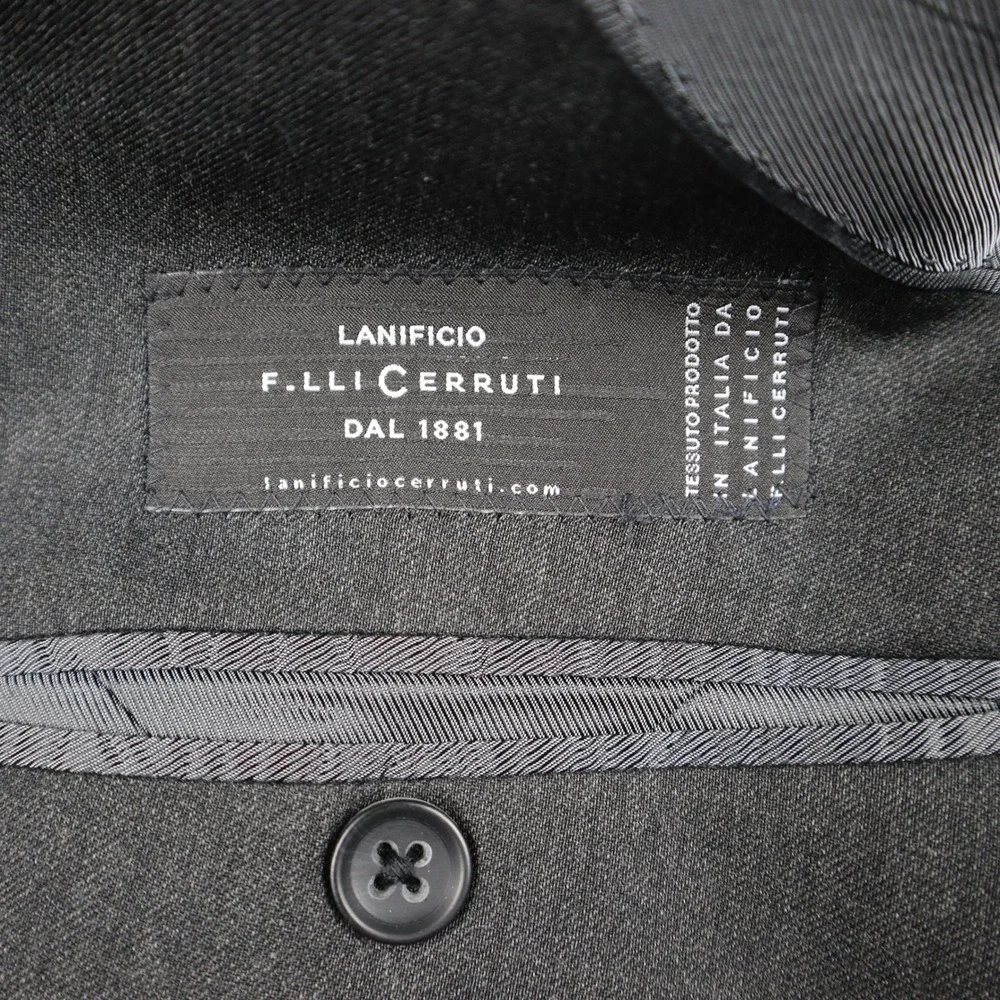 Banana Republic Blazer Mens 46R Tailored Fit Grey Wool Italian Fabric Jacket